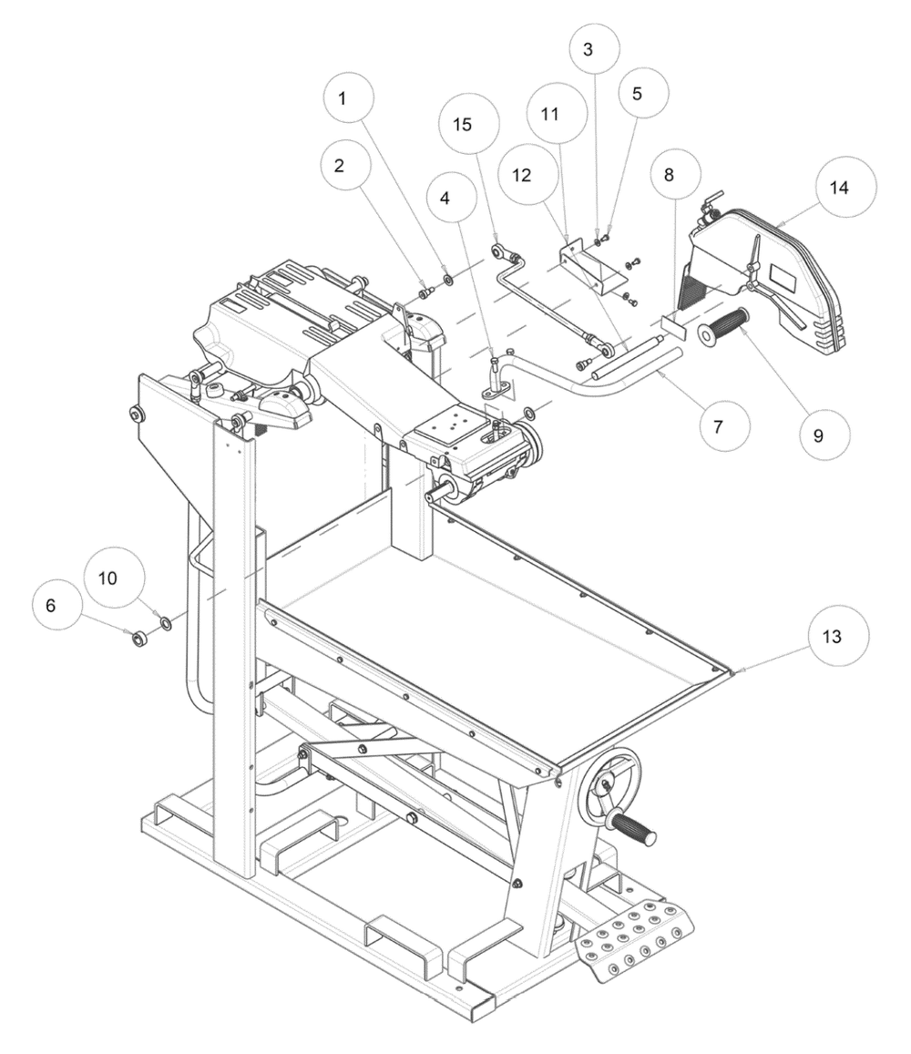 Section 03 Diagram and Parts List for MK-5007T 160641 MK Diamond Concrete Saw